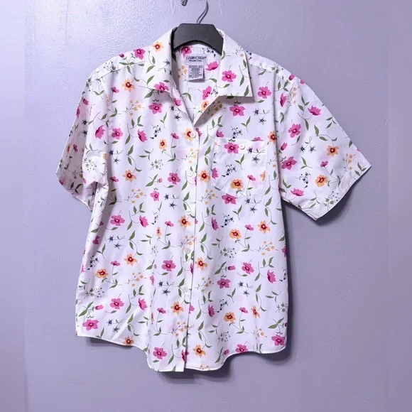 #10) Cabin Creek Wrinkle Free Floral Shirt - Picture 1 of 7